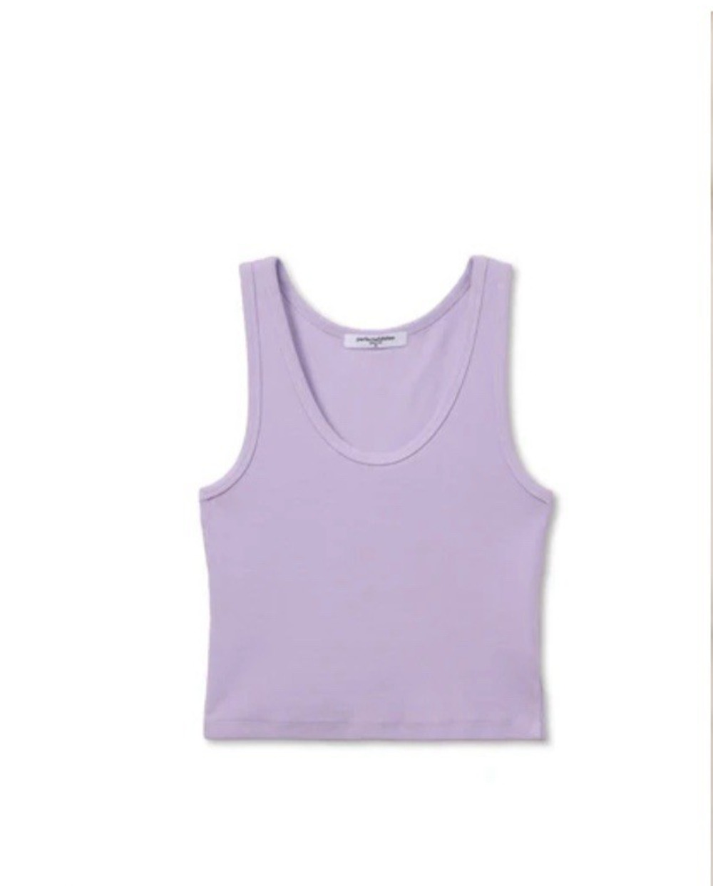 PerfectWhiteTee Shirt Womens Medium Blondie Purple Rib Bra Friendly Tank Stretch